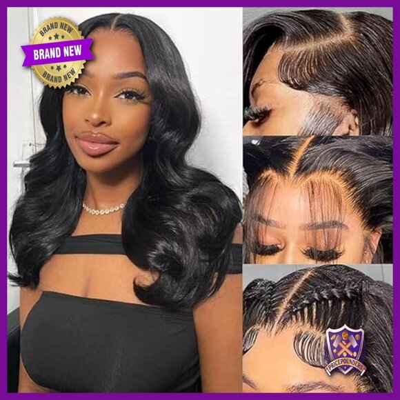 13x6 HD Lace Front Bob Wig Human Hair 200 Density Body Wave Glueless main image 5